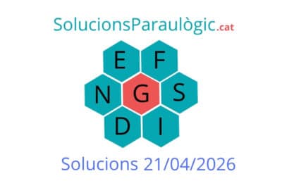 Totes les paraules del Paraulògic - 21 d'abril de 2026 / 45 Paraules, 5 Tutis - C, E, O, R, S, D